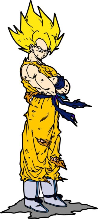 Sticker Autocollant goku dragon ball manga imprimé IMP20232327