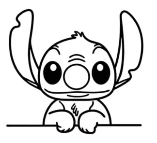 Sticker autocollant Stitch s12