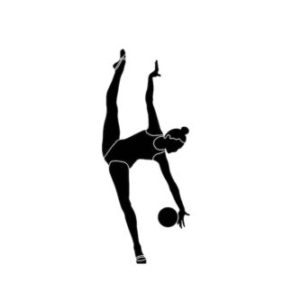 Sticker Autocollant balle danse gymnase  GYM15572