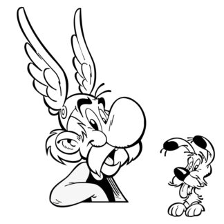 Sticker Autocollant asterix idefix chien BD   AST544564