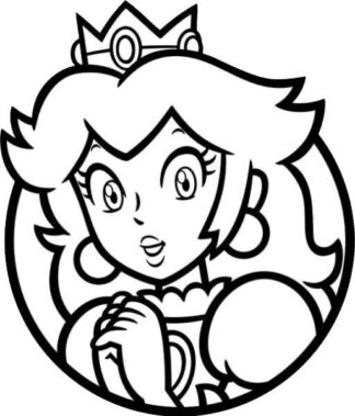 Sticker Autocollant princesse peach mario bross  LO879
