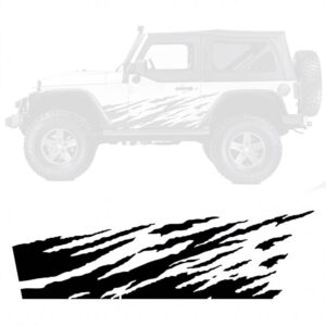 Sticker autocollant boue 4x4 lot de 2