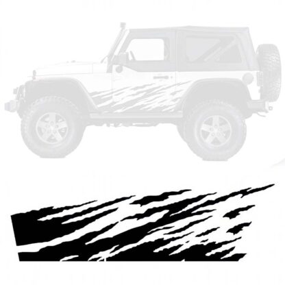 Sticker autocollant boue 4x4 lot de 2