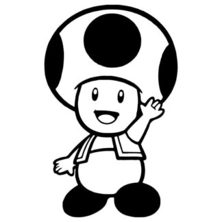 Sticker Autocollant toad mario bross  LO885