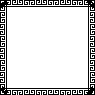 Sticker Autocollant cadre style versace antique liseret antique  BL355