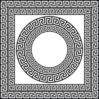 Sticker Autocollant cadre style versace antique liseret antique  BL354