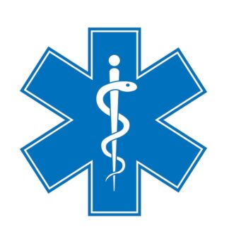 Sticker Autocollant croix ambulance métier médical   MED463
