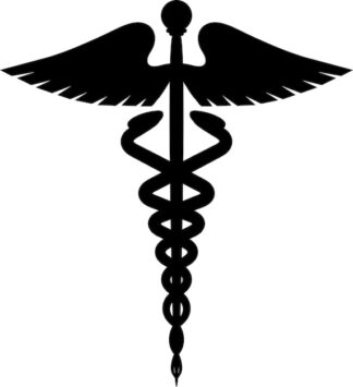 Sticker Autocollant caducée métier médical   MED457