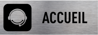 Sticker Autocollant accueil signalétique   SIG547