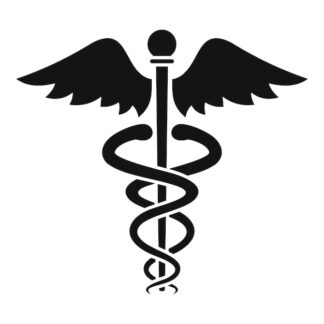 Sticker Autocollant caducée métier médical   MED461