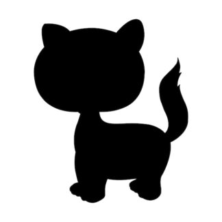 Sticker Autocollant chat animaux  AN2435