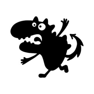 Sticker Autocollant dinosaure fun animaux  AN2452