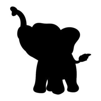 Sticker Autocollant elephant animaux  AN2445