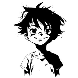 Sticker Autocollant garçon manga  M133