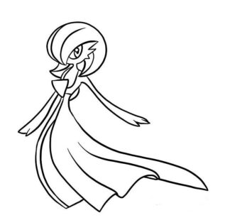 Sticker Autocollant pokemon gardevoir hero  SH175