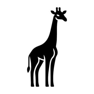 Sticker Autocollant girafe  animaux  AN2427