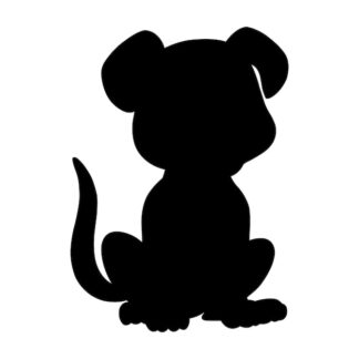 Sticker Autocollant chien animaux  AN2439