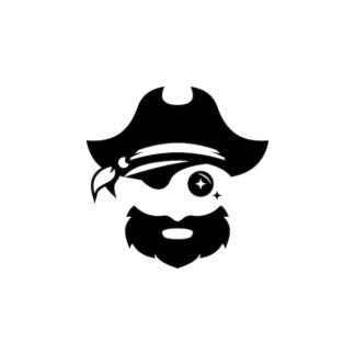 Sticker Autocollant capitaine pirate  P2132