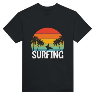 T-shirt unisexe épais ras du cou Surfing couleurs au choix