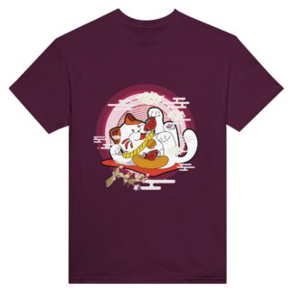T-shirt unisexe ras du cou Japon chat