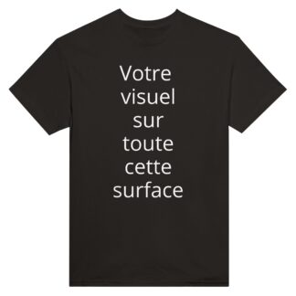 T-shirt unisexe épais ras du cou avec votre visuel
