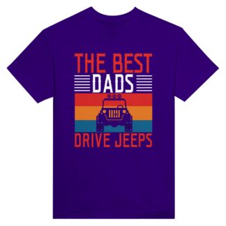 T-shirt unisexe épais ras du cou Best dad jeep