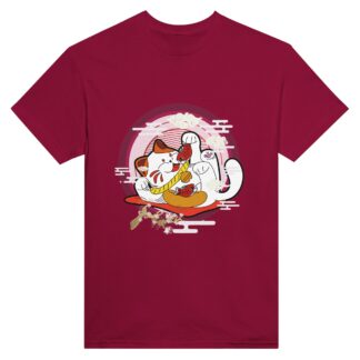 T-shirt unisexe ras du cou Japon chat