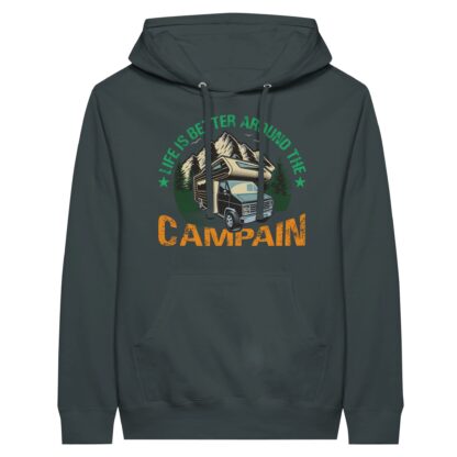 Sweat à capuche unisexe premium camping