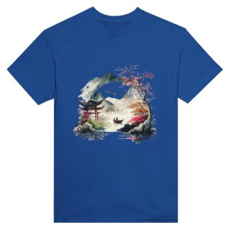 T-shirt unisexe ras du cou Japon lac