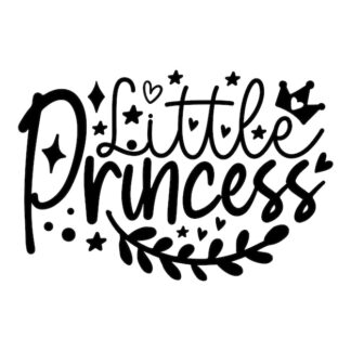 Sticker Autocollant little princesse  P160