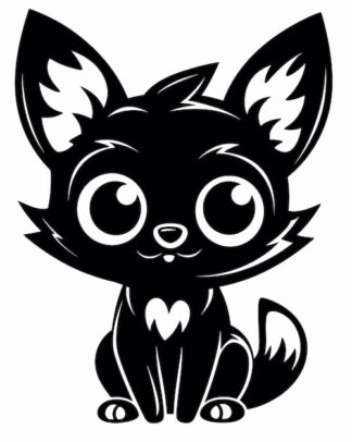 Sticker Autocollant chat animaux  VK62