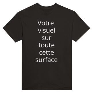 T-shirt unisexe épais ras du cou avec votre visuel