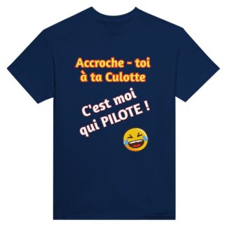 T-shirt unisexe ras du cou accroche toi humour
