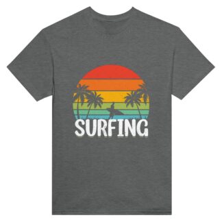 T-shirt unisexe épais ras du cou Surfing couleurs au choix