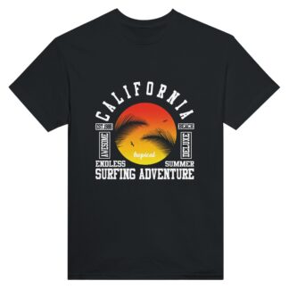 T-shirt unisexe épais ras du cou surf california