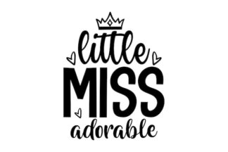 Sticker Autocollant little miss adorable princesse  P169