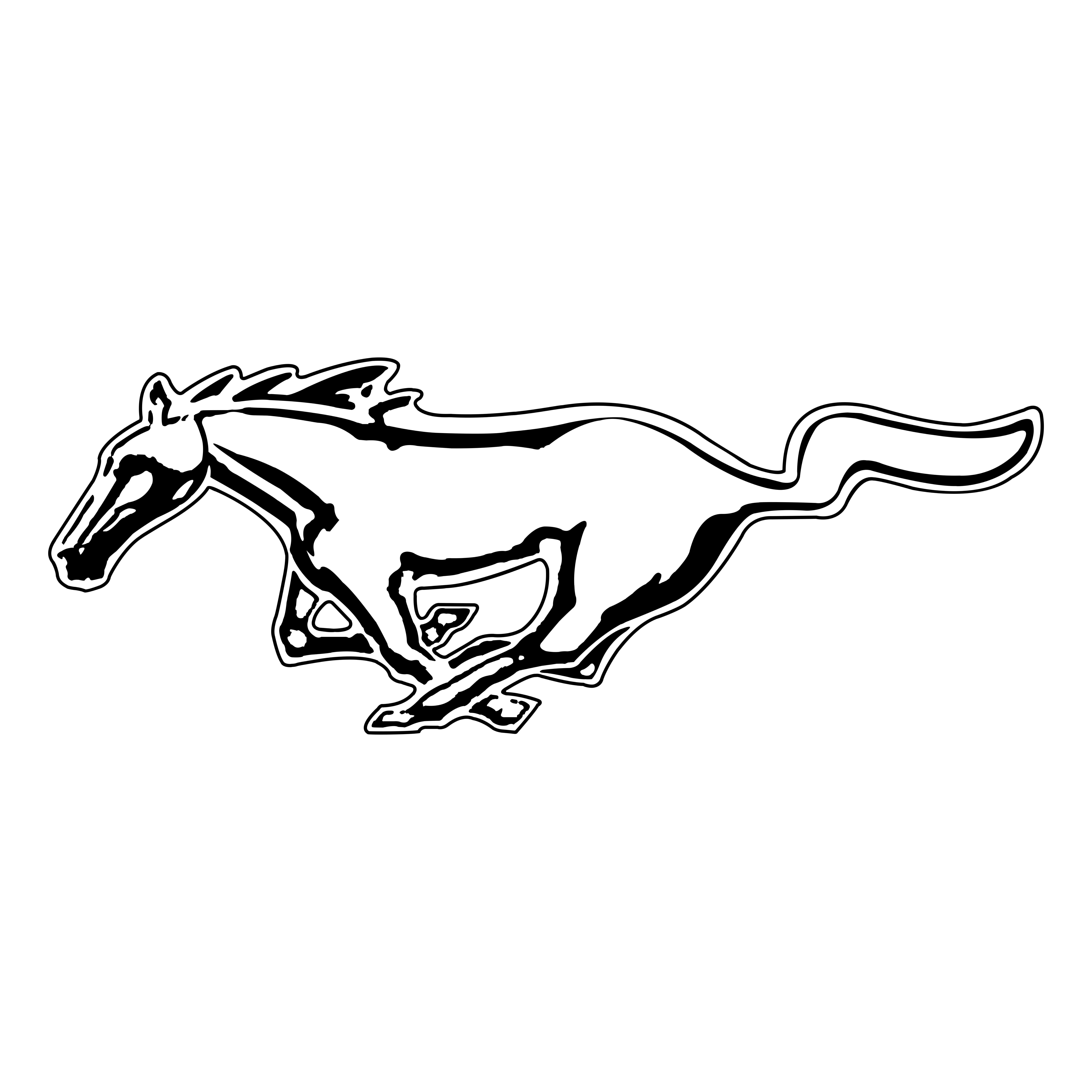 Sticker Autocollant mustang pony MUS196