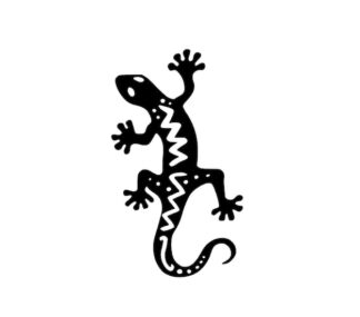 Sticker Autocollant salamandre margouilla gecko animaux  G75