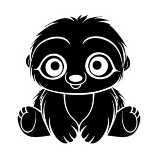 Sticker Autocollant paresseux animaux  VK59