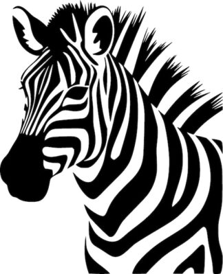 Sticker Autocollant zebre animaux  ANX86