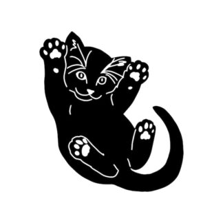 Sticker Autocollant chaton chat animaux  ANX64