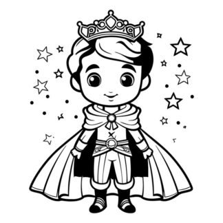 Sticker Autocollant prince princesse  P187