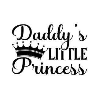 Sticker Autocollant daddy s little princesse  P180