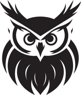 Sticker Autocollant hibou chouette animaux  ANI2112