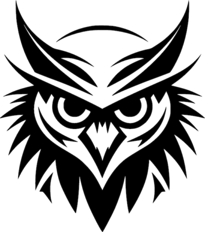 Sticker Autocollant hibou chouette animaux  ANI2111