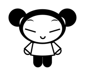 Sticker Autocollant pucca manga  MG2116