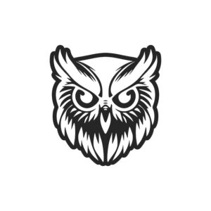Sticker Autocollant hibou chouette animaux  ANI2114