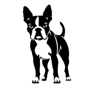 Sticker Autocollant chien animaux  ANX79