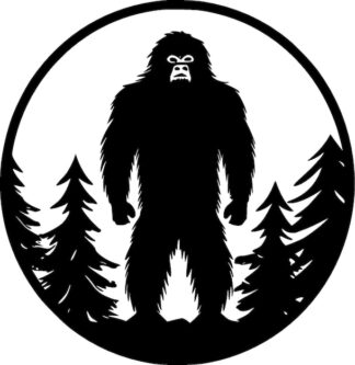 Sticker Autocollant yeti animal bigfoot montagne  MY2121