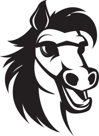 Sticker Autocollant cheval poney equide animaux  ANI921